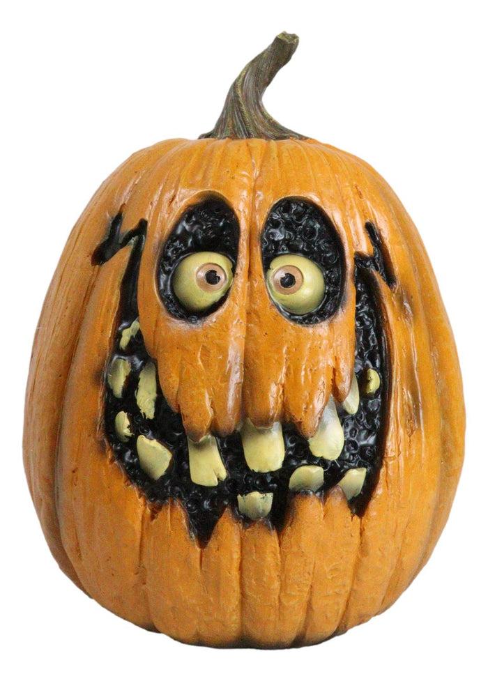 ebros gift Halloween Extreme Ray Villafane Pumpkin Sculpture Spooky Ghost Skull Head