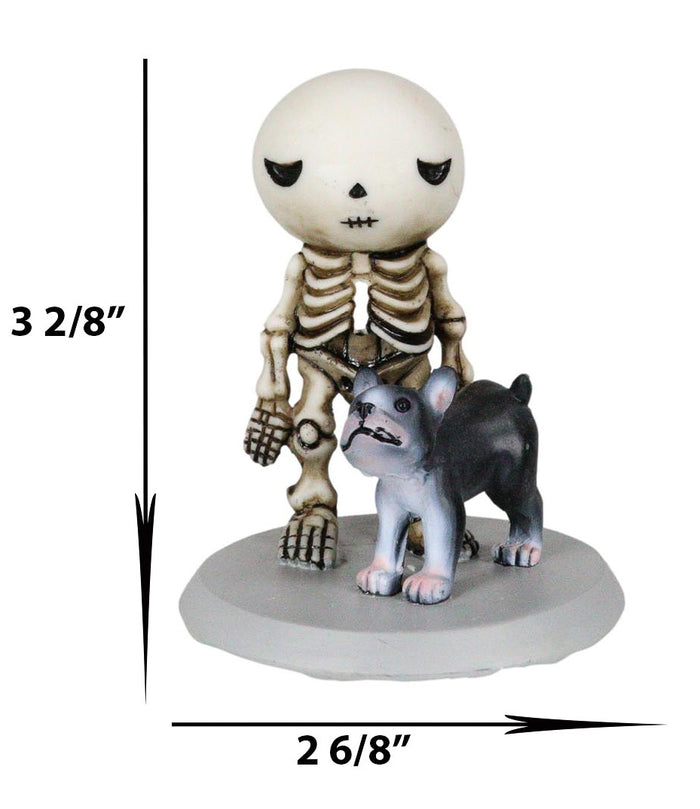Ebros Gift Halloween Unfortunate Skeleton Boy Lucky Gets Peed On By A Stray Dog Figurine