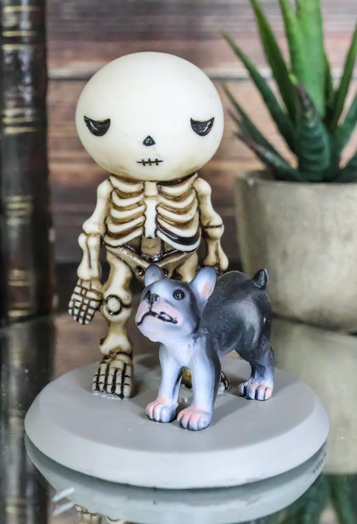 ebros gift Halloween Unfortunate Skeleton Boy Lucky Gets Peed On by A Stray Dog Figurine