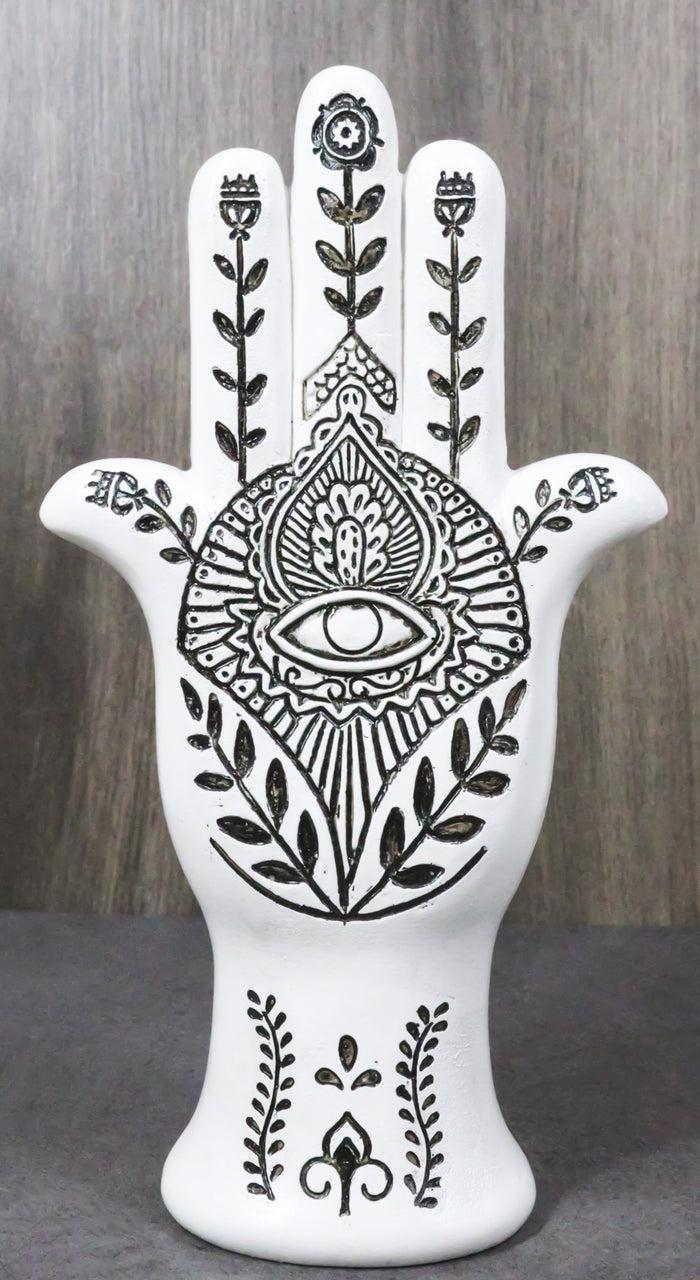 ebros gift Hamsa Palm Hand Of God Eye Of Providence With Floral Motifs Decorative Figurine