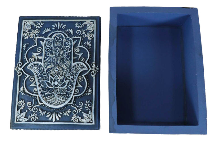 Ebros Gift Hamsa Palm Hand Of God Warding Off The Evil Eye Tarot Cards Decorative Box