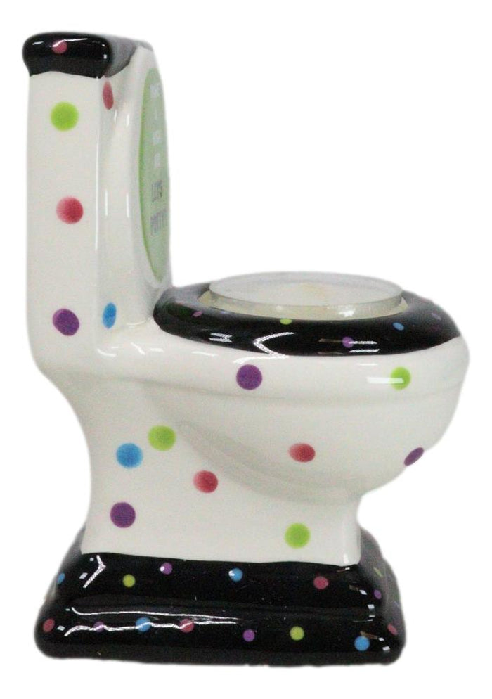 Ebros Gift Happy Birthday Make A Wish And Let's Potty Ceramic Tea Light Candle Holder