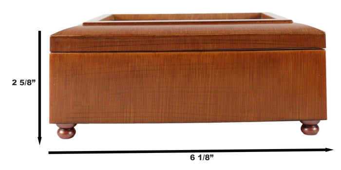 Ebros Gift Happy Fiftieth 50th Anniversary Polished Burlwood With Trinket Wind Up Music Box