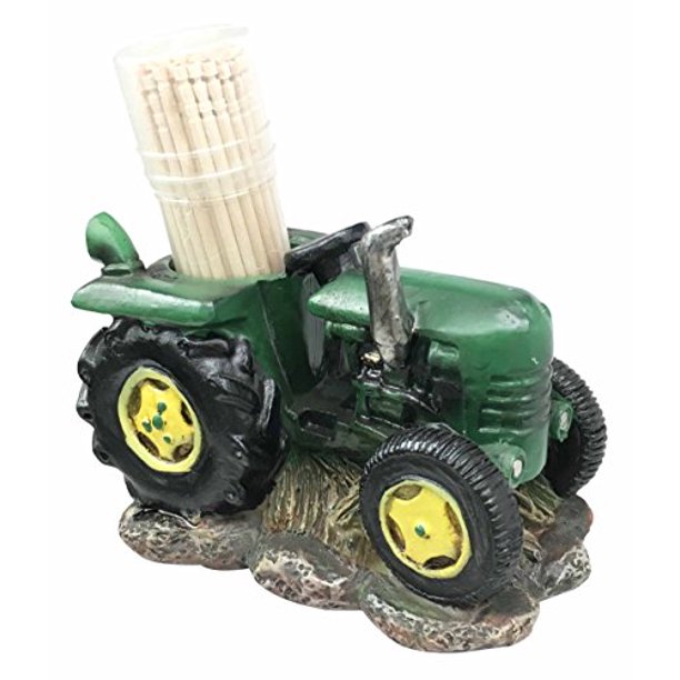 Ebros Gift Harvest Tractor Toothpick Holder Figurine With Toothpicks Kitchen Decor