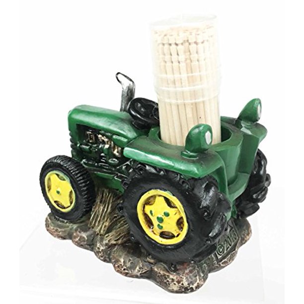 Ebros Gift Harvest Tractor Toothpick Holder Figurine With Toothpicks Kitchen Decor