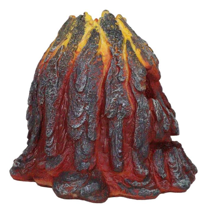 Ebros Gift Haunted Volcano Lava Magma Fire Grinning Skull LED Night Light Lamp Figurine