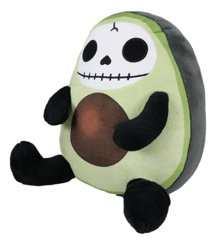 Ebros Gift Hearty Split Hass Avocado Fruit Furrybones Skeleton Plush Toy Doll Furry Bone
