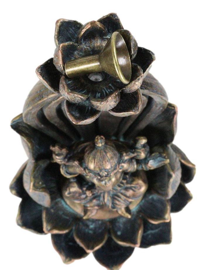 Ebros Gift Hindu Elephant God Ganesha On Lotus Throne Backflow Cone Incense Burner Figurine