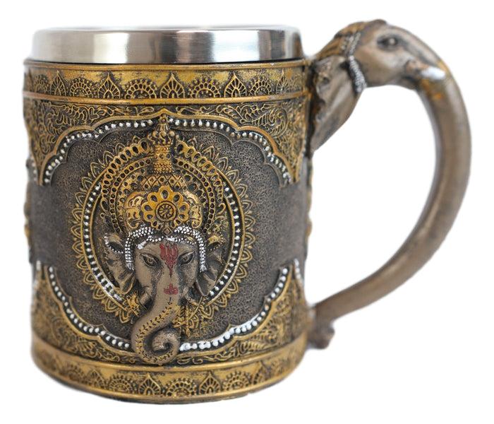 Ebros Gift Hindu God Of Success Lord Ganesha Ganapati Coffee Mug With Elephant Trunk Handle