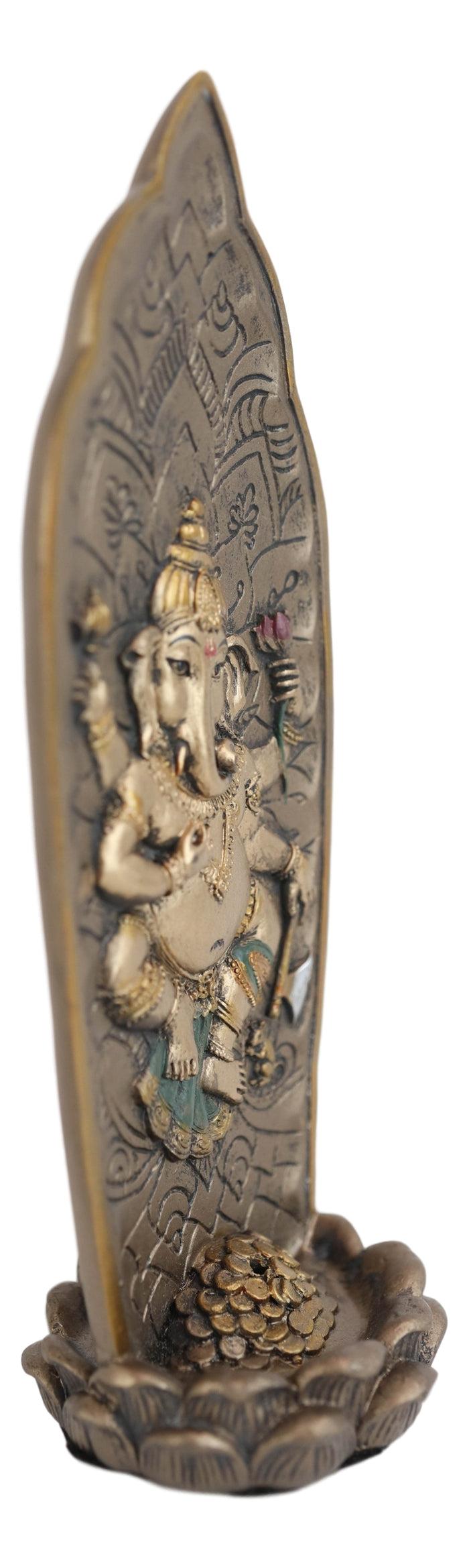 Ebros Gift Hindu Nritya Ganapati Lord Ganesha And Vahana Mouse Incense Burner Holder Statue