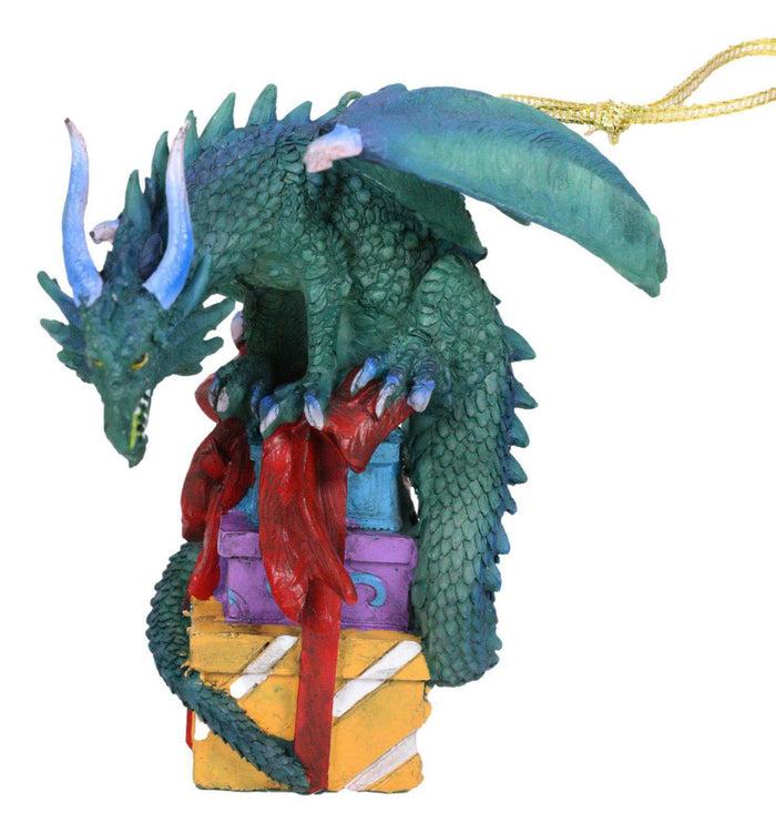 Ebros Gift Holiday Spirit Ribbon Wrapped Present Boxes Christmas Tree Hanging Ornament