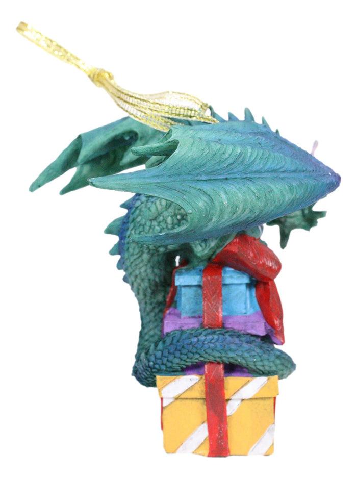 Ebros Gift Holiday Spirit Ribbon Wrapped Present Boxes Christmas Tree Hanging Ornament