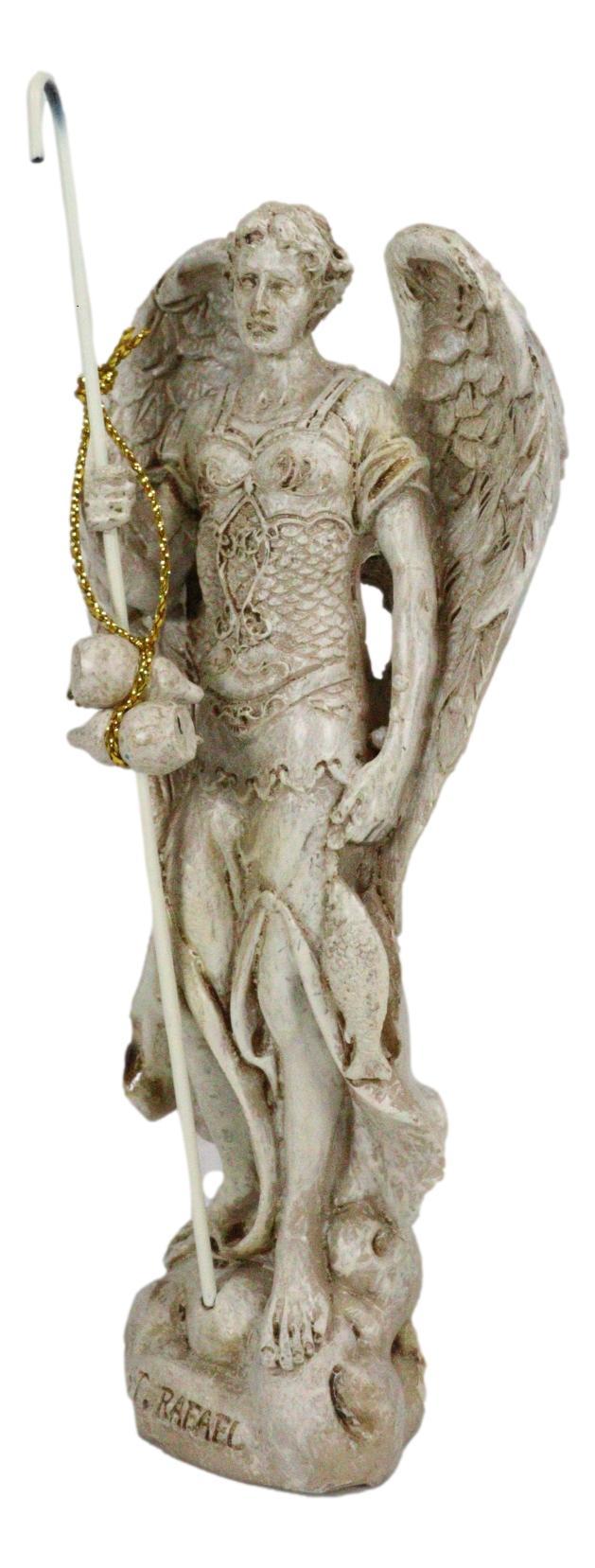 Ebros Gift Holy Archangel Saint Raphael Pennance Sacrament Healing Of God Figurine 5" Tall