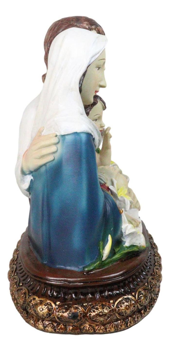 Ebros Gift Holy Family Mother Mary Joseph And Jesus On Vatican Plinth Altar Figurine