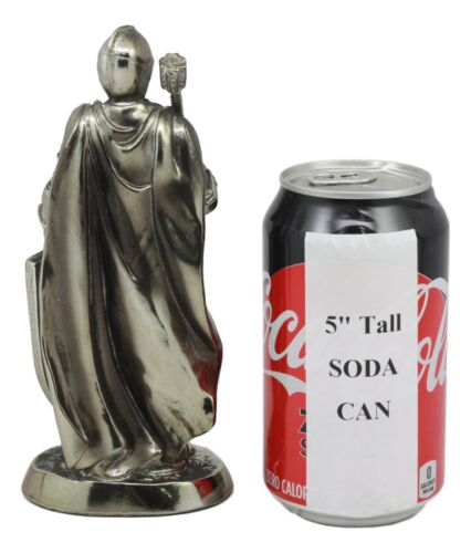 Ebros Gift Holy Roman Empire Crusader Knight With Morning Star Club And Shield Statue 7"H