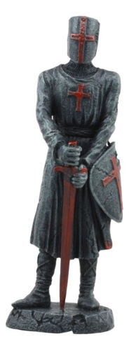 Ebros Gift Holy Roman Empire Crusader Knight With Sword And Shield Statue Suit Of Armor
