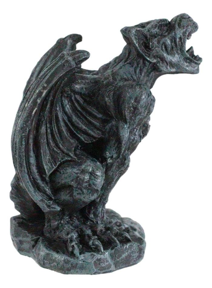 Ebros Gift Howling Gothic Winged Werewolf Wolf Man Gargoyle Decorative Miniature Figurine