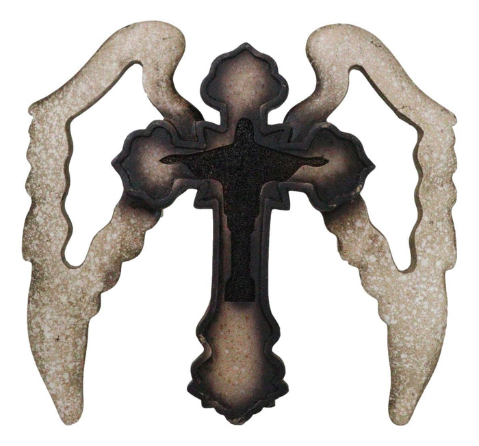 ebros gift Inspirational Divine Jesus Christ The Redeemer with Angelic Wings Wall Cross