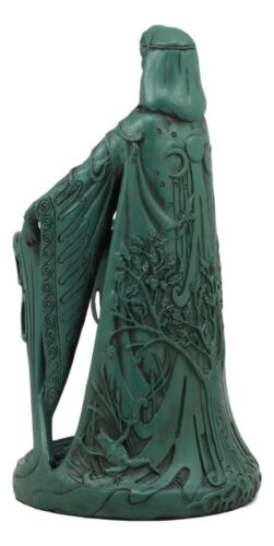 Ebros Gift Irish Triple Goddess Danu With Cauldron Statue 9"H Don Source Of Wisdom Wealth