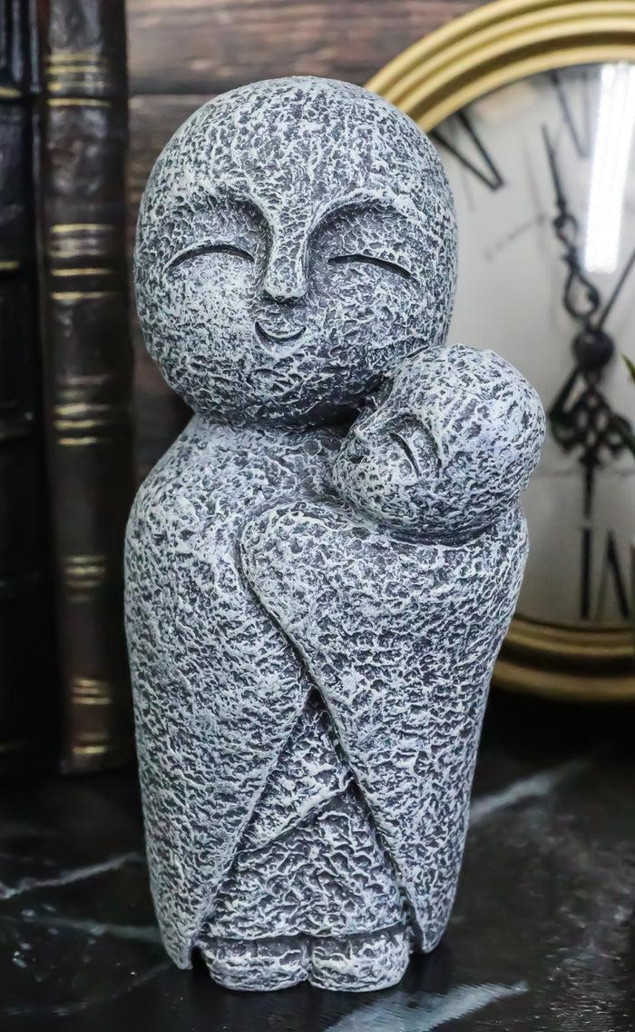 ebros gift Japanese Buddha Jizo Bosatsu Monk Cradling A Baby Figurine Protector Of Children
