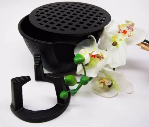 Ebros Gift Japanese Cast Iron Tetsubin Teapot Tea Light Candle Warmer Base Riser 6"Diameter