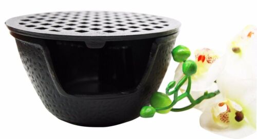 ebros gift Japanese Cast Iron Tetsubin Teapot Tea Light Candle Warmer Base Riser 6"Diameter