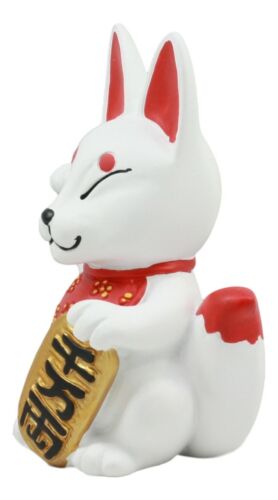 Ebros Gift Japanese Charm Maneki Kitsune Fox Statue Inari Shiba Inu Supernatural Wisdom