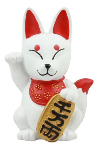 ebros gift Japanese Charm Maneki Kitsune Fox Statue Inari Shiba Inu Supernatural Wisdom