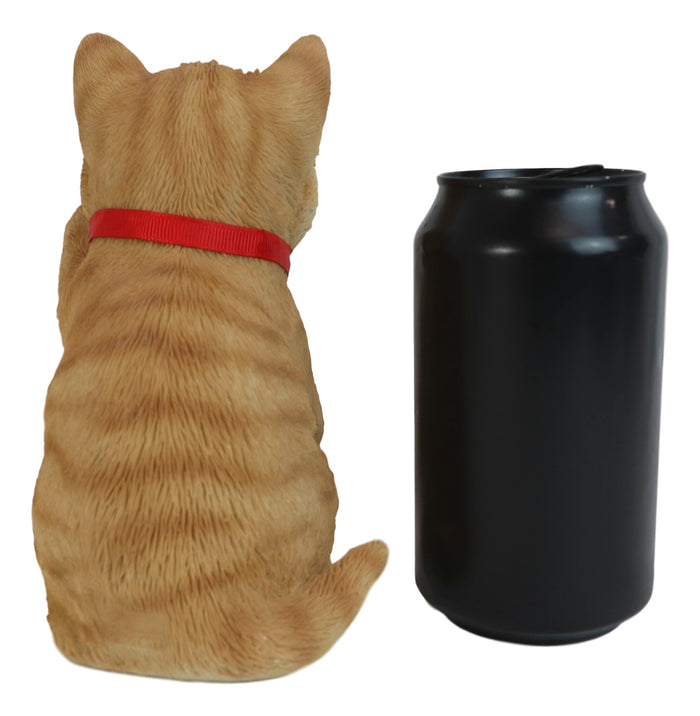 Ebros Gift Japanese Luck And Fortune Charm Beckoning Orange Tabby Cat Maneki Neko Figurine