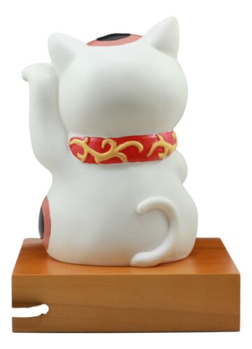 Ebros Gift Japanese Lucky Cat Maneki Neko LED Night Light Statue 9"H With 2 USB Ports Decor