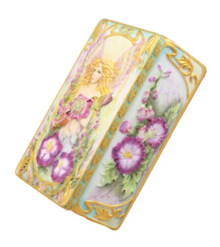 Ebros Gift Jody Bergsma Art Gallery Faith Fairy Jewelry Box Figurine 6.5"L Trinket Keepsake