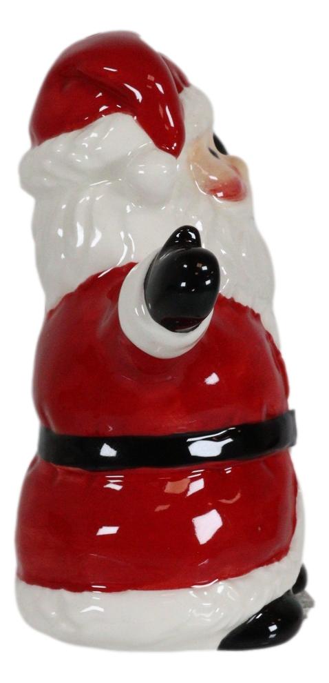 Ebros Gift Jolly Seasons Christmas Santa Claus And Mr Snowman Salt And Pepper Shakers Set
