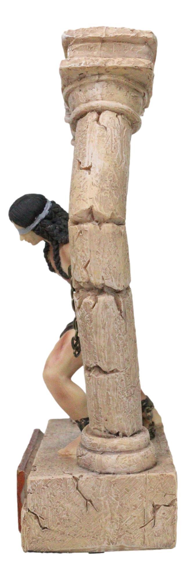 Ebros Gift Judeo Christian Book Of Judges Samson Last Prayer Tearing Down Pillars Figurine