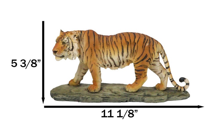 Ebros Gift Jungle Apex Predator Prowling Fierce Orange Bengal Tiger Figurine 11.25"L
