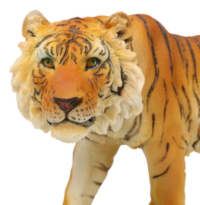 Ebros Gift Jungle Apex Predator Prowling Fierce Orange Bengal Tiger Figurine 11.25"L
