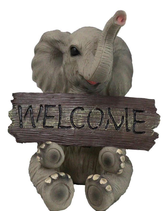 ebros gift Jungle Wildlife Welcome Safari Savanna Elephant Calf with Trunk Up Figurine