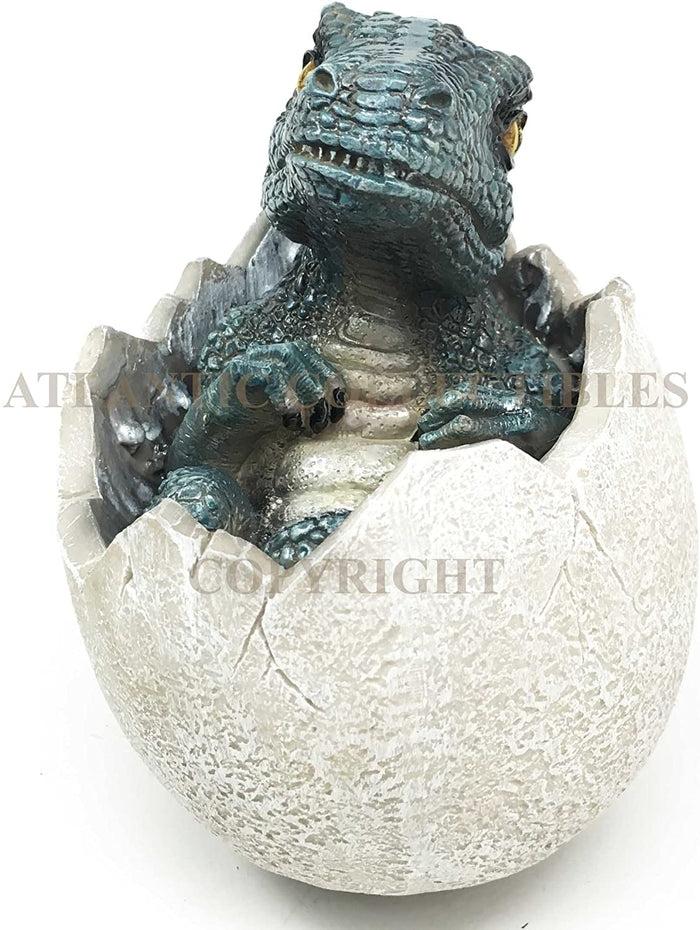 Ebros Gift Jurassic Era Predator Velociraptor Hatchling Egg Dinosaur Figurine Collectible