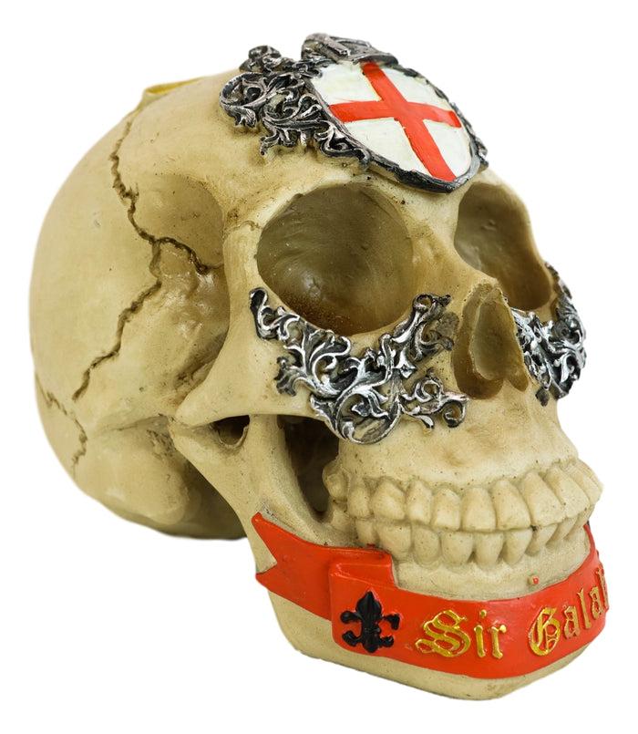 Ebros Gift King Arthur And Roundtable Knights Sir Galahad Holy Grail Cross Skull Statue