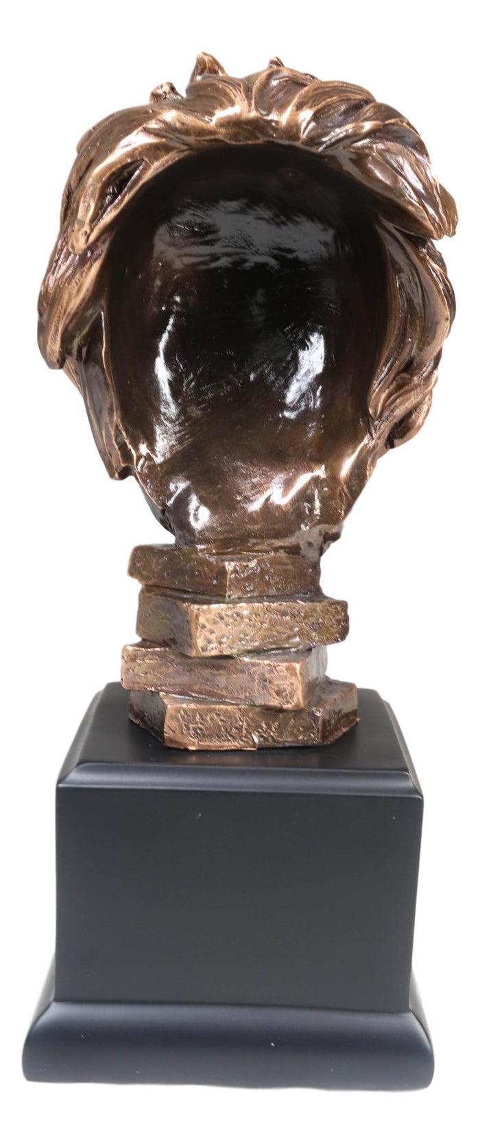 Ebros Gift King Of The Jungle African Lion Pride Bust Bronze Electroplated Figurine Statue