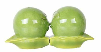 Ebros Gift Kissing Peas In A Pod Magnetic Salt And Pepper Shakers Gift Box Set Ceramic