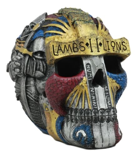 Ebros Gift Knights Of Templar Lambs To Lions Skull Statue Crusader Knights Solomon Skeleton