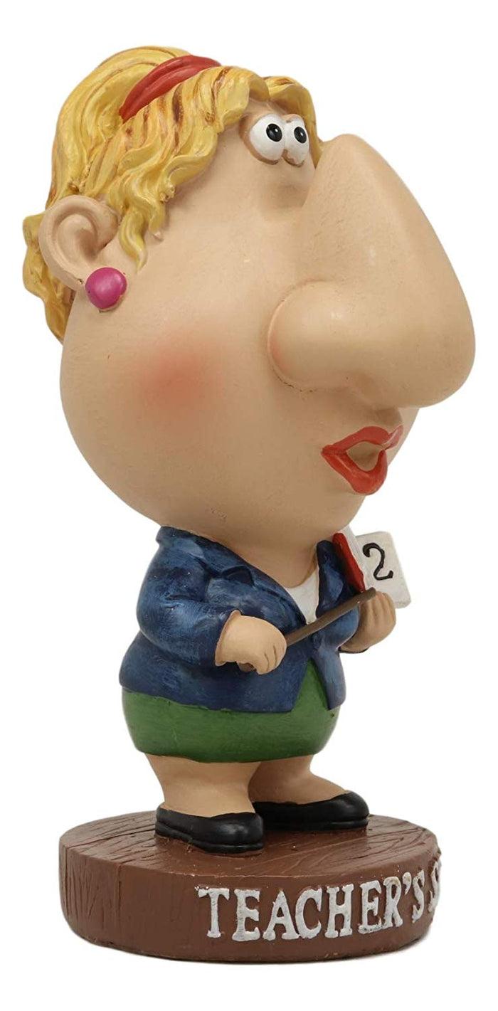 Ebros Gift Lady Math Teacher Novelty Gifts Whimsical Eyeglass Spectacle Holder Decor Statue