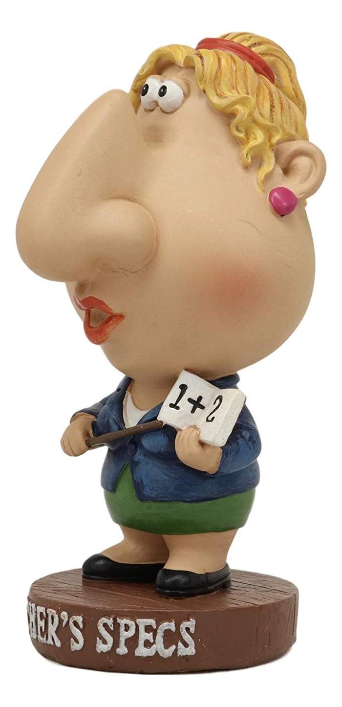 Ebros Gift Lady Math Teacher Novelty Gifts Whimsical Eyeglass Spectacle Holder Decor Statue