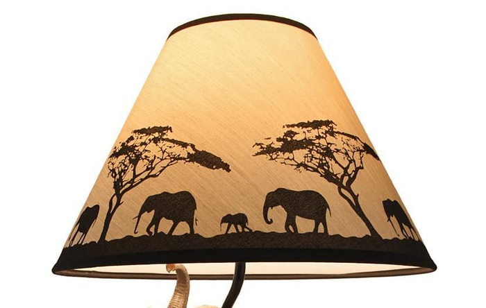 ebros gift Lamp Shade Only for Elephant Migration Lamp