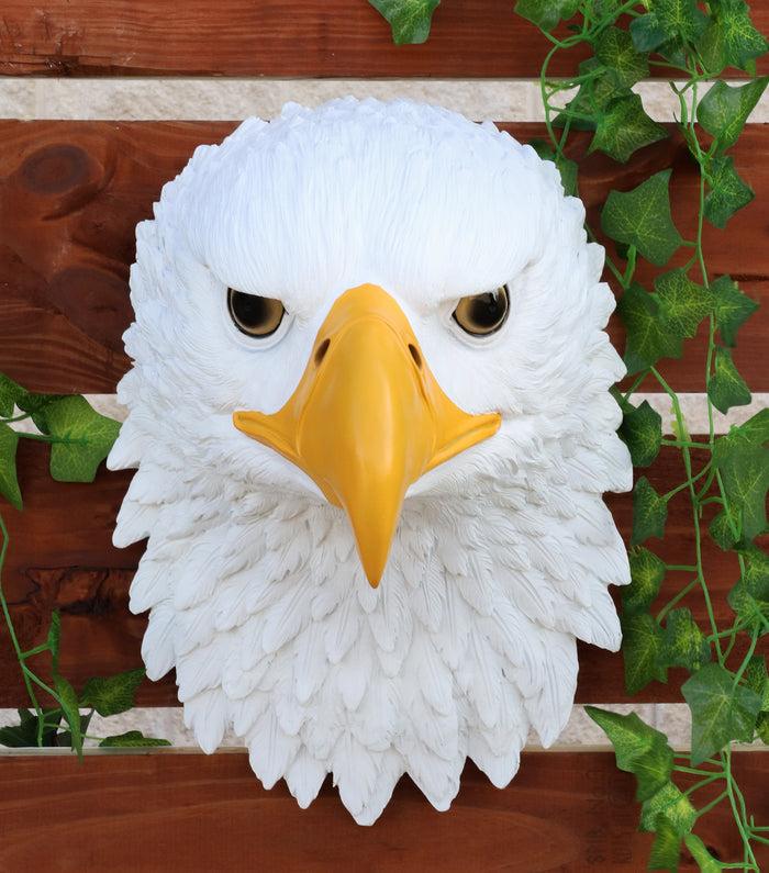 ebros gift Large 16"H Majestic Bald Eagle Wall Decor Patriotic American Eagle Wall Plaque