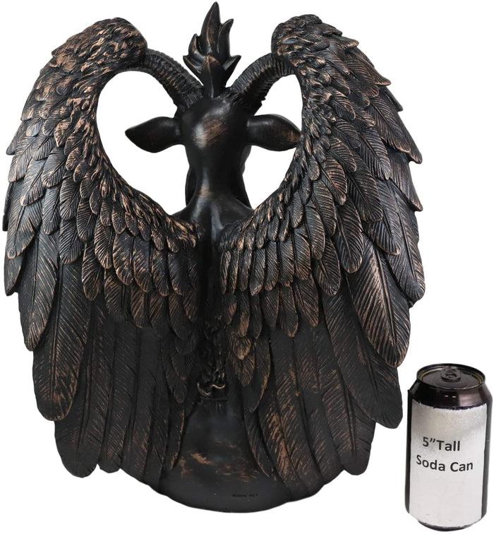 Ebros Gift Large 16" Tall Sabbatic Goat Idol Samael Lilith Baphomet Seated Statue
