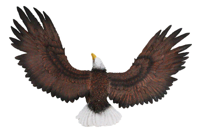 Ebros Gift Large 18"L Swooping American Bald Eagle With Open Wings Wall Plaque Sculpture