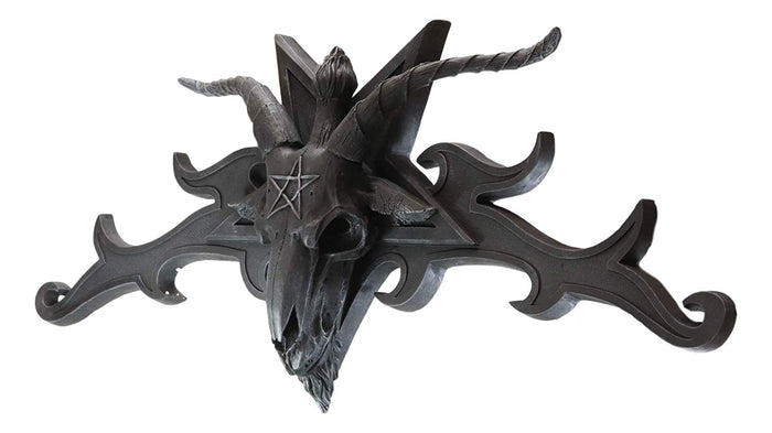 Ebros Gift Large 34"W Sabbatic Goat Baphomet Head Wall Decor Overdoor Door Pediment
