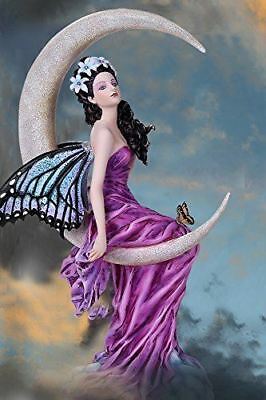 Ebros Gift Large Amethyst Moon Celestial Butterfly Fairy Statue 11"Tall By Nene Thomas