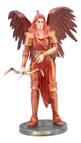 Ebros Gift Large Archangel Saint Uriel With Bow And Arrow Statue Light Of God Catholic Art